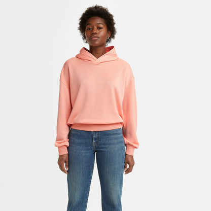 Levi’s® Made & Crafted® 粉紅色簡約連帽衛衣 | 女裝