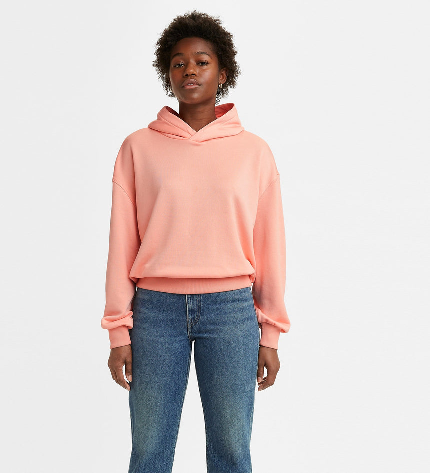 levi’s® made & crafted® 粉紅色簡約連帽衛衣 | 女裝 A01370000XS- Light Mist Heather – Levi's 香港