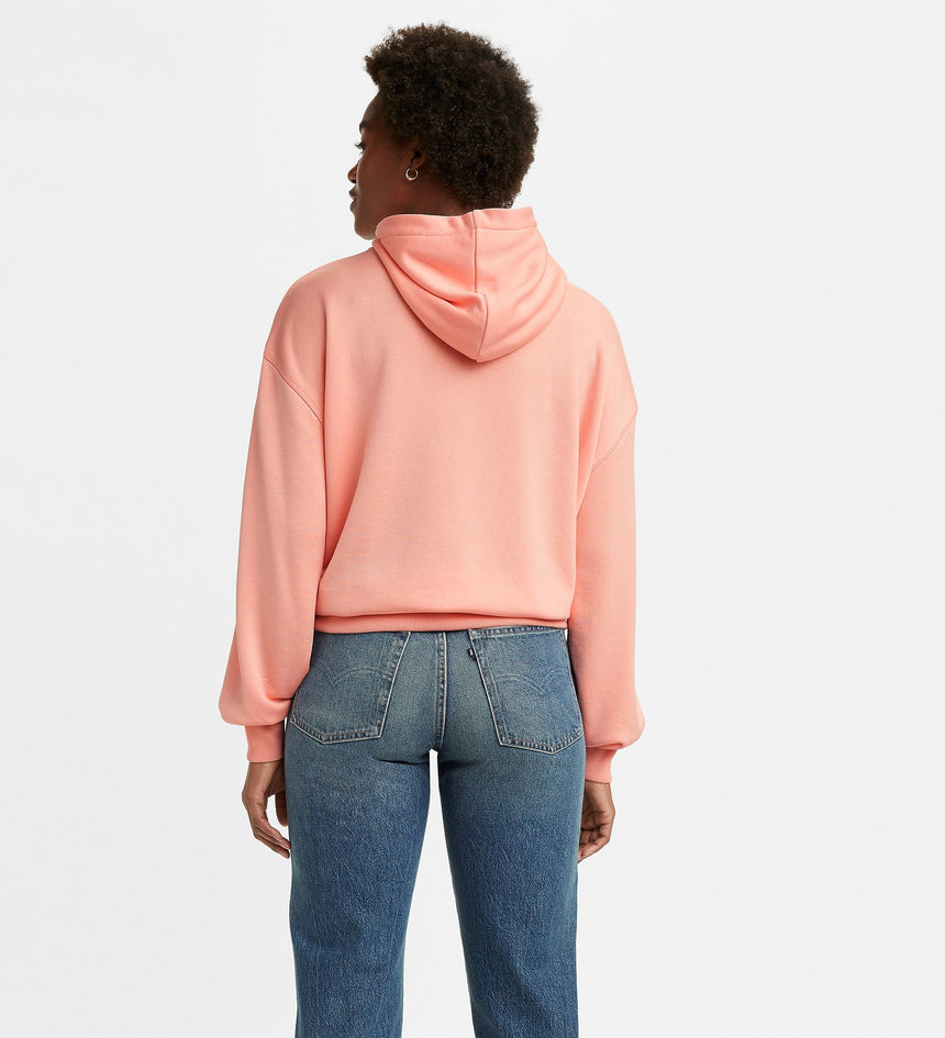 levi’s® made & crafted® 粉紅色簡約連帽衛衣 | 女裝 A01370000XS- Light Mist Heather – Levi's 香港