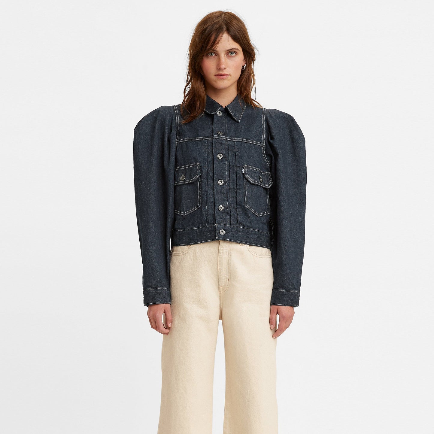 Levi's® Made & Crafted®泡泡袖牛仔褸 牛仔外套 | 女裝