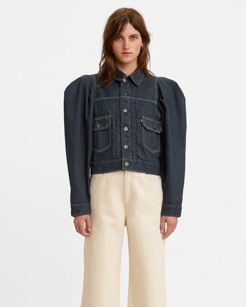 levi's® made & crafted®泡泡袖牛仔褸 牛仔外套 | 女裝 A03220001XXS- Mist Rinse  – Levi's 香港