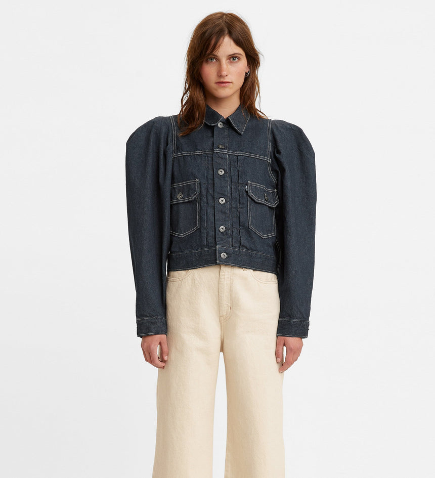 levi's® made & crafted®泡泡袖牛仔褸 牛仔外套 | 女裝 A03220001XXS- Mist Rinse – Levi's 香港