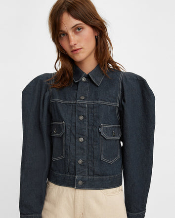 levi's® made & crafted®泡泡袖牛仔褸 牛仔外套 | 女裝 A03220001XXS- Mist Rinse  – Levi's 香港
