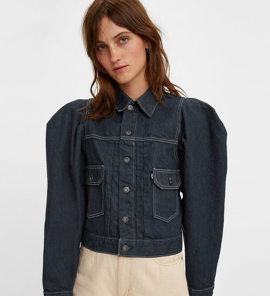 levi's® made & crafted®泡泡袖牛仔褸 牛仔外套 | 女裝 A03220001XXS- Mist Rinse – Levi's 香港