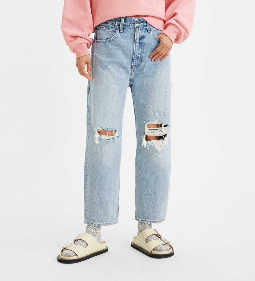 levi's® made & crafted®barrel 牛仔褲 | 女裝 29315005723- Clear Glass Moj Indigo Destructed – Levi's 香港