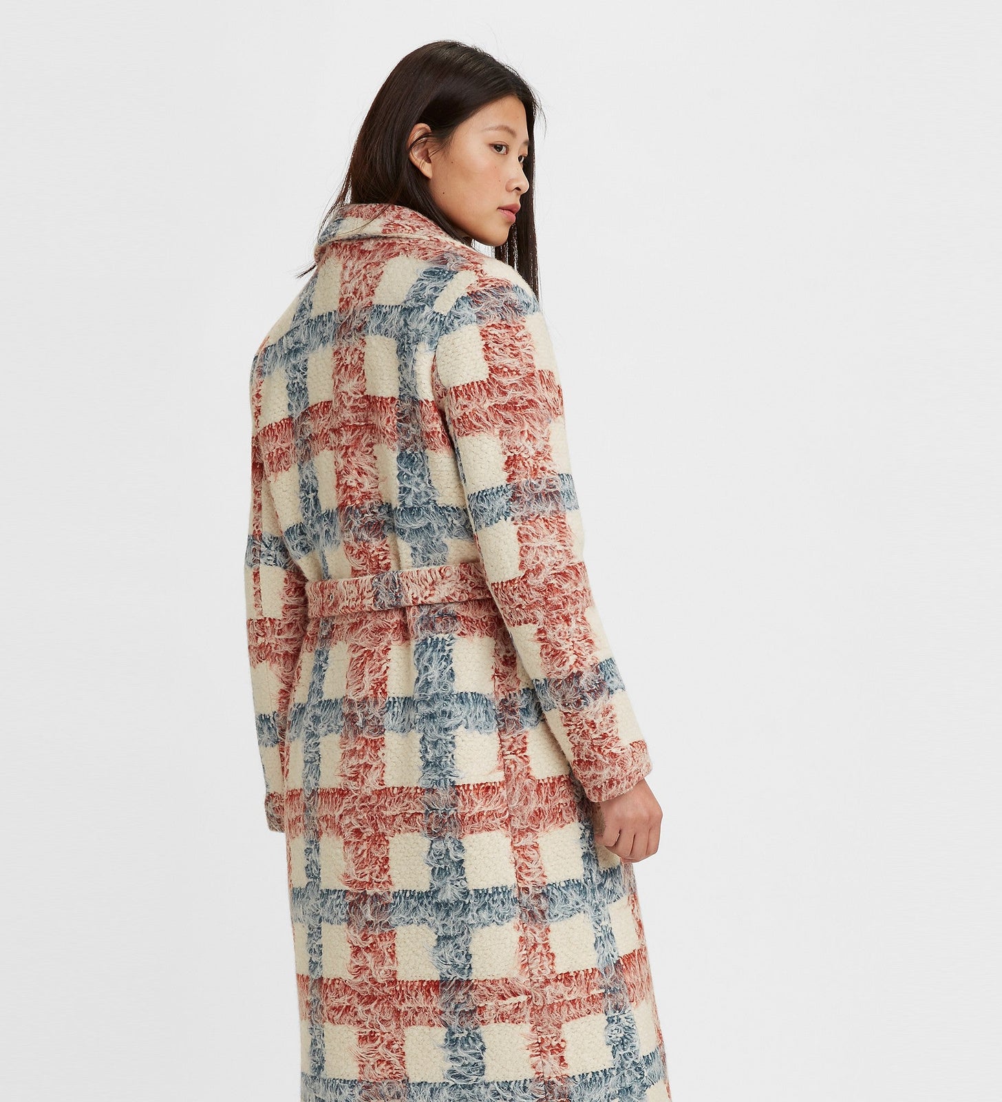 levi's® made & crafted® women's brush plaid overcoat A03380000XS- Multicolor – Levi's Hong Kong