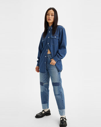 levi's® made & crafted® column 牛仔褲 | 女裝 7564500332327 Mokuteki Mij Indigo Destructed  – Levi's 香港