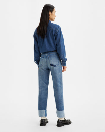 levi's® made & crafted® column 牛仔褲 | 女裝 7564500332327 Mokuteki Mij Indigo Destructed  – Levi's 香港