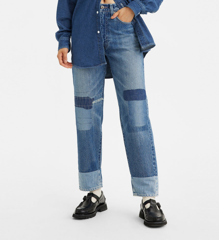 levi's® made & crafted® column 牛仔褲 | 女裝 7564500332327 Mokuteki Mij Indigo Destructed – Levi's 香港