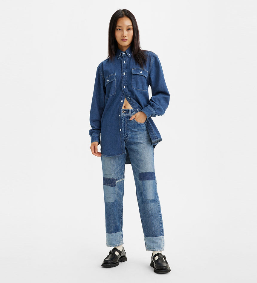 levi's® made & crafted® column 牛仔褲 | 女裝 7564500332327 Mokuteki Mij Indigo Destructed – Levi's 香港