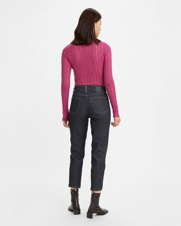 levi's® made & crafted® mij 日本製高腰boyfriend 男友風牛仔褲 | 女裝 A057500012427 Dark Indigo  – Levi's 香港