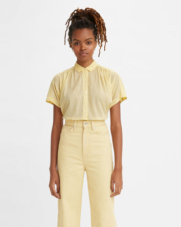 levi's® made & crafted® women's petal blouse A21010000M- Straw  – Levi's Hong Kong