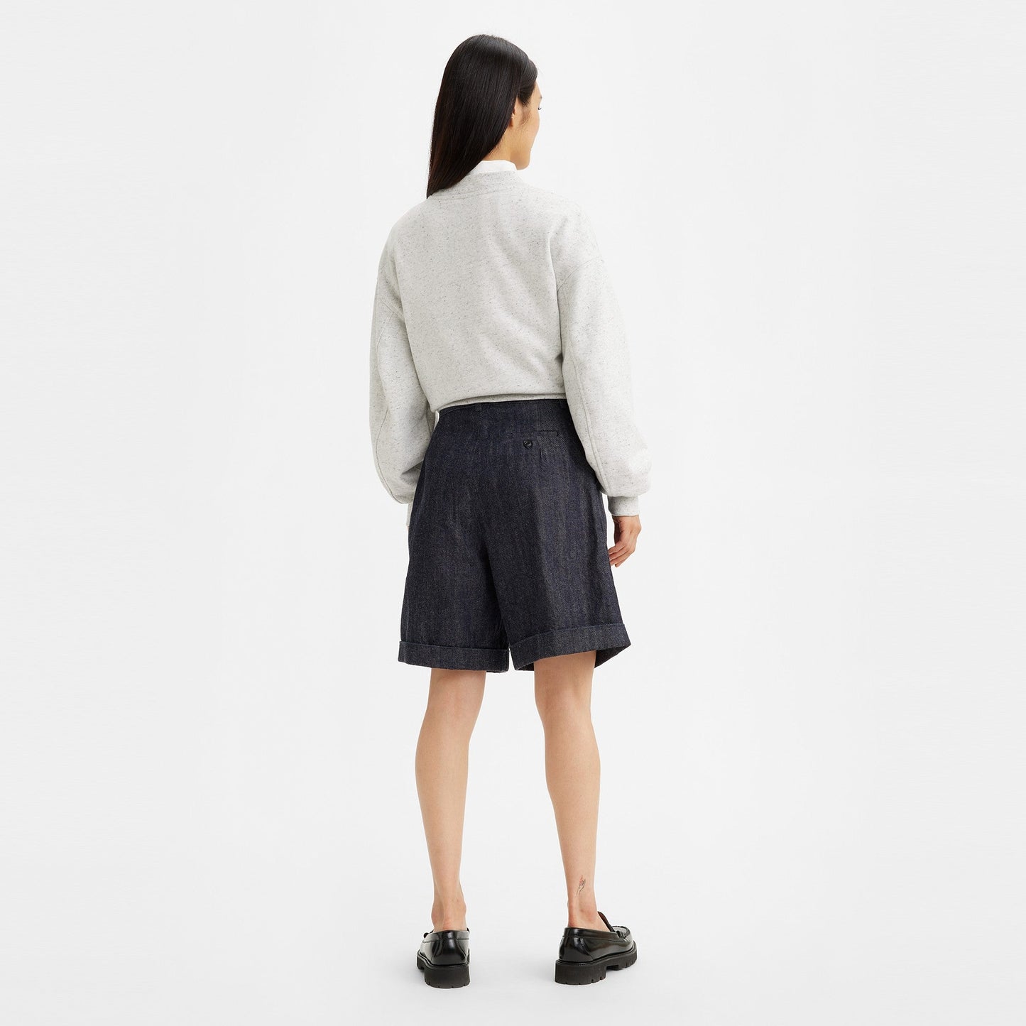Levi's® Made & Crafted®皺褶牛仔短褲 | 女裝