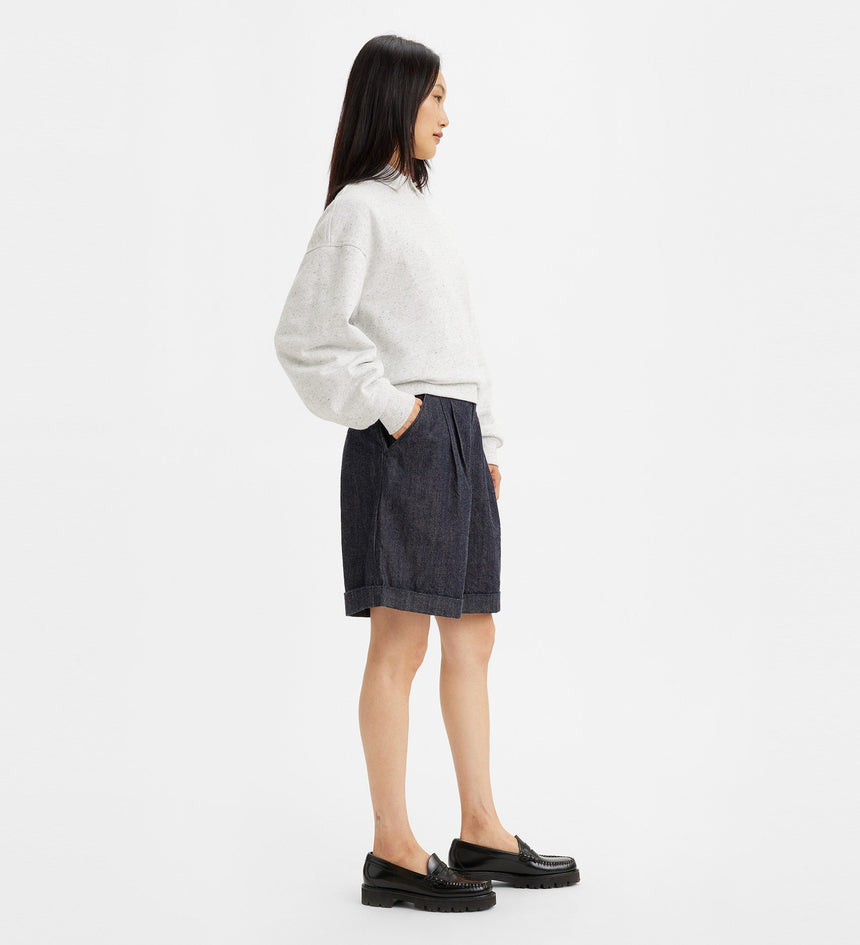 levi's® made & crafted®皺褶牛仔短褲 | 女裝 A4354000124- Skyline Moj Indigo Stonewash – Levi's 香港