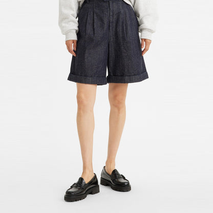 Levi's® Made & Crafted®皺褶牛仔短褲 | 女裝