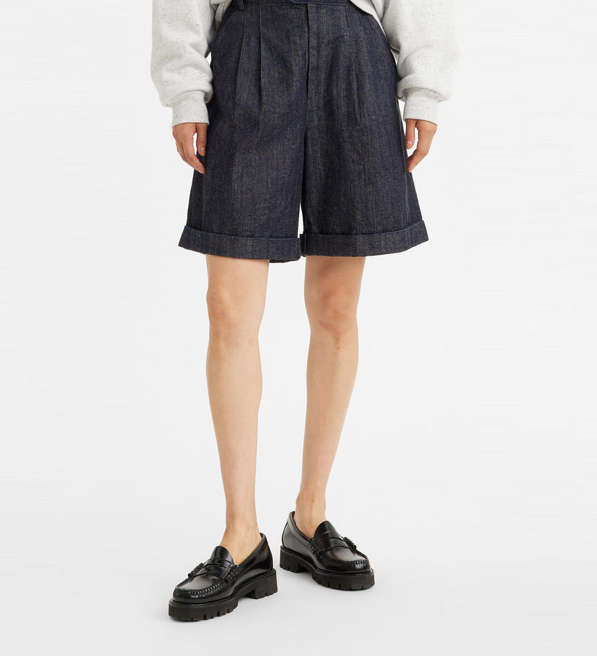 levi's® made & crafted®皺褶牛仔短褲 | 女裝 A4354000124- Skyline Moj Indigo Stonewash – Levi's 香港