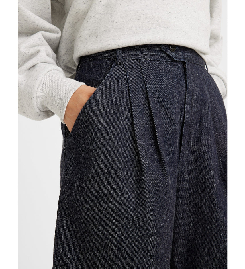 levi's® made & crafted®皺褶牛仔短褲 | 女裝 A4354000124- Skyline Moj Indigo Stonewash – Levi's 香港