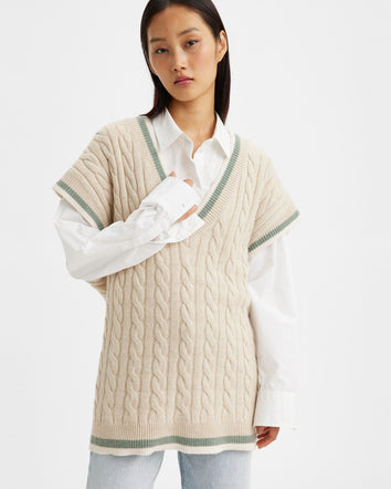 levi's® made & crafted®毛衣背心 | 女裝 A43450000XS- Spring Varsity Neutral  – Levi's 香港