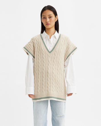 levi's® made & crafted®毛衣背心 | 女裝 A43450000XS- Spring Varsity Neutral  – Levi's 香港
