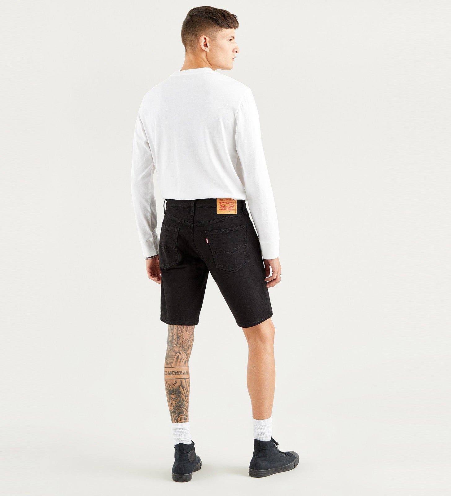 levi's® 405 標準版型牛仔短褲 | 男裝 3986400372812 Black Rinse Levi's® Flex Short – Levi's 香港