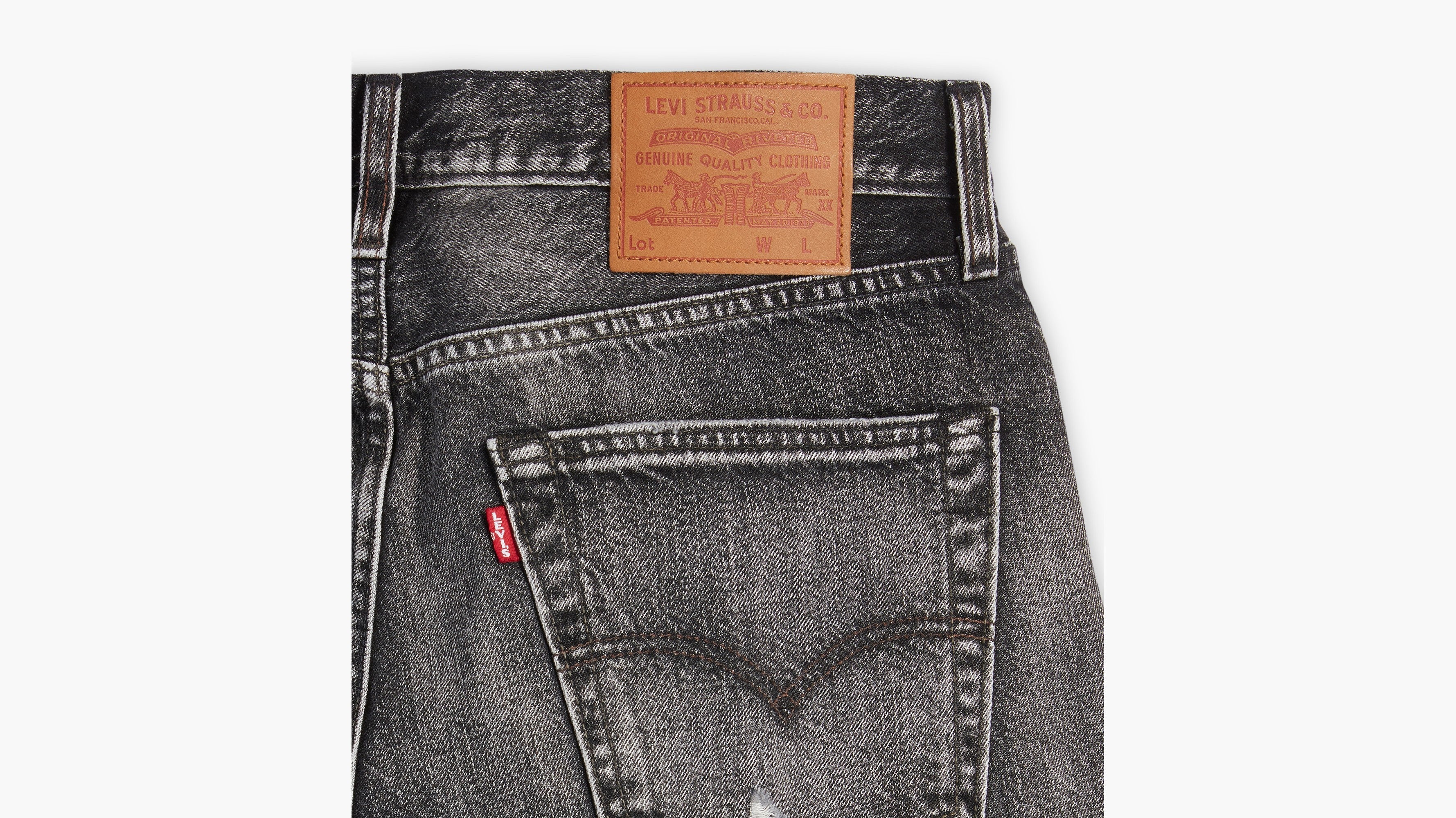 Levi's® Men's 501® Original Jeans - Black Destructed | Levi's HK 