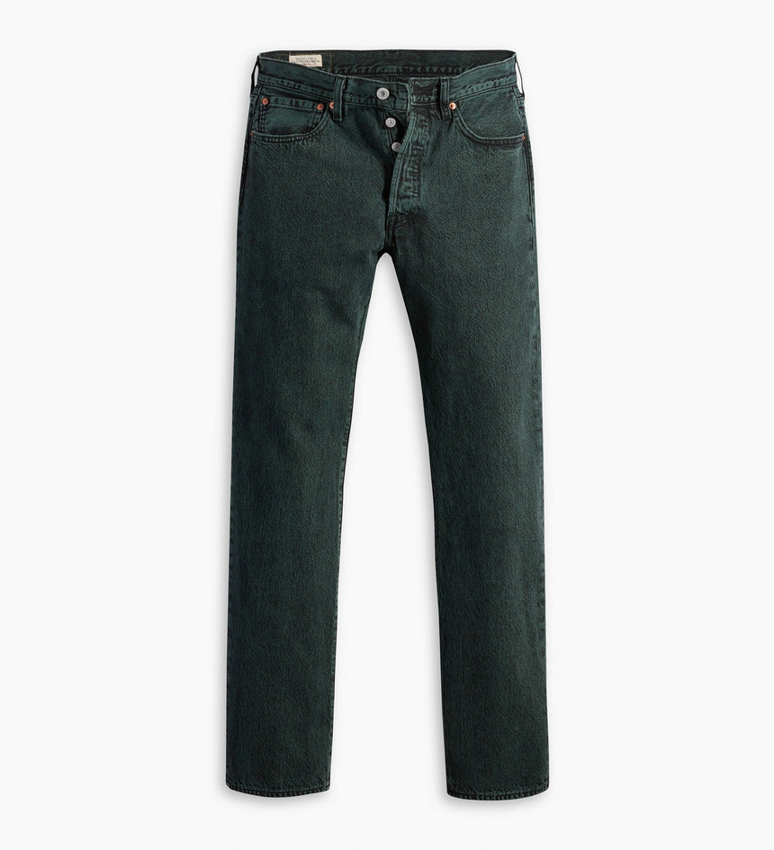 levi's®  501® 經典直筒牛仔褲 | 男裝 0050134742932 Darkest Spruce Over Dyed Pant - Green – Levi's 香港
