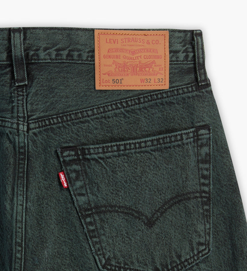 levi's®  501® 經典直筒牛仔褲 | 男裝 0050134742932 Darkest Spruce Over Dyed Pant - Green – Levi's 香港