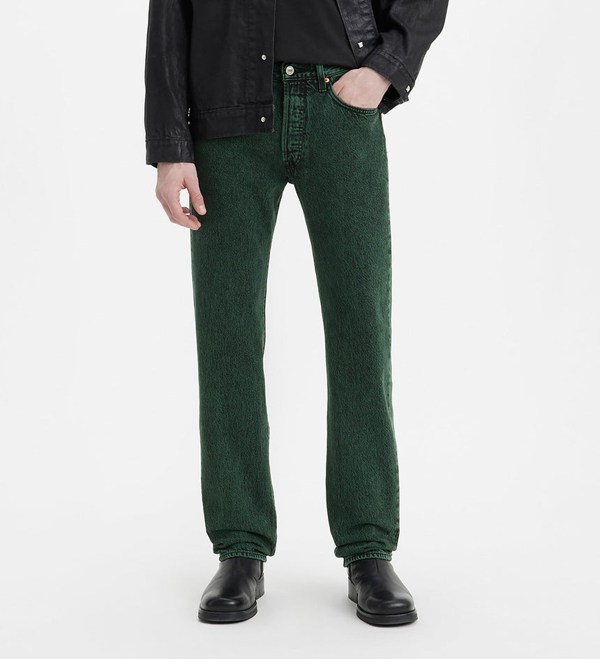 levi's®  501® 經典直筒牛仔褲 | 男裝 0050134742932 Darkest Spruce Over Dyed Pant - Green – Levi's 香港