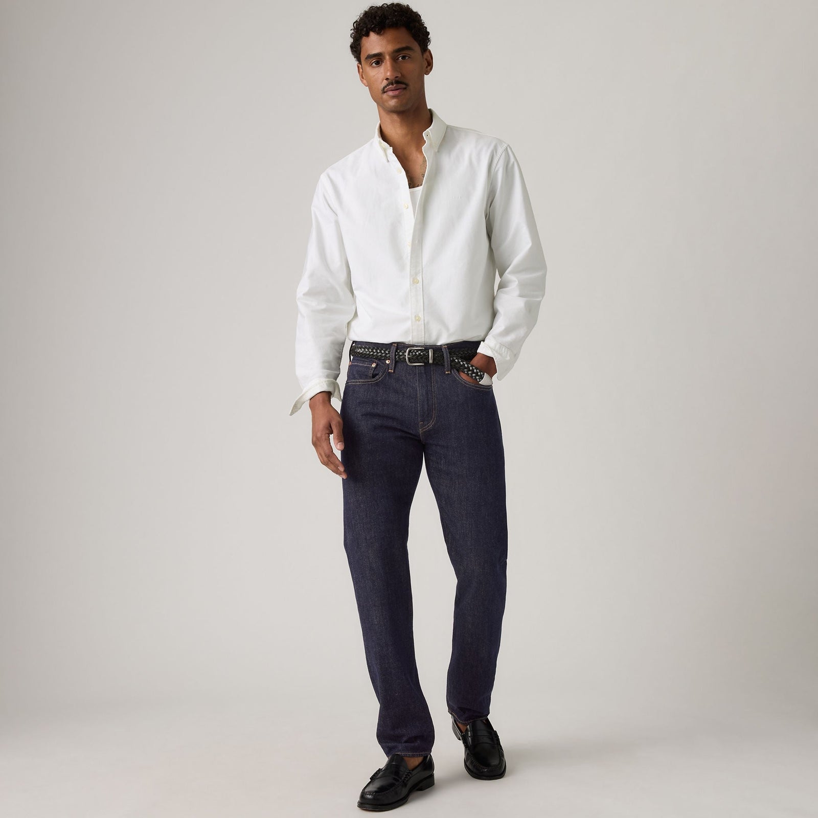 levi's® 502™ taper 錐形牛仔褲 | 男裝   2950718002832 Dark Indigo – Levi's 香港