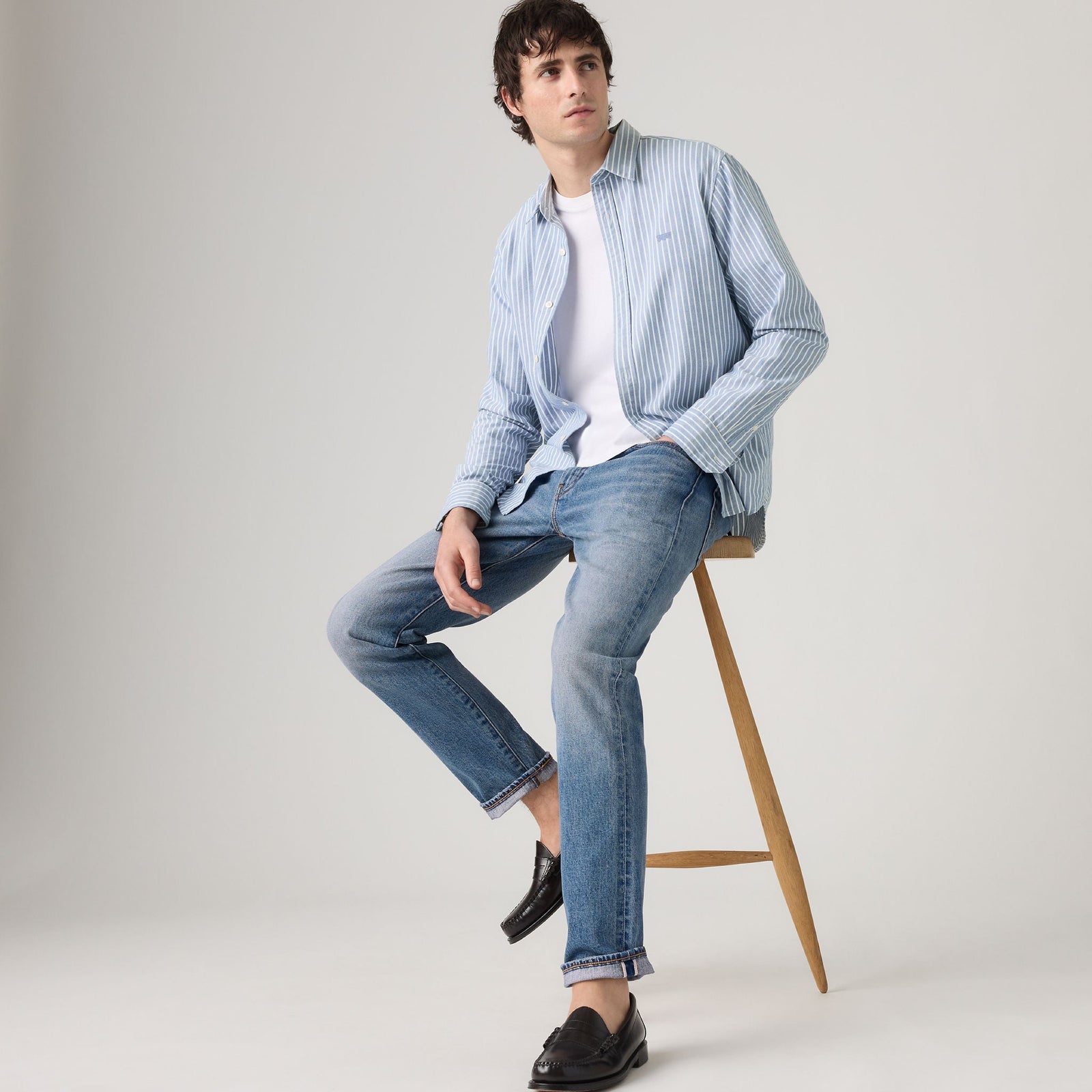 levi's® 502™ taper 錐形牛仔褲 | 男裝   2950718882832 Medium Indigo – Levi's 香港