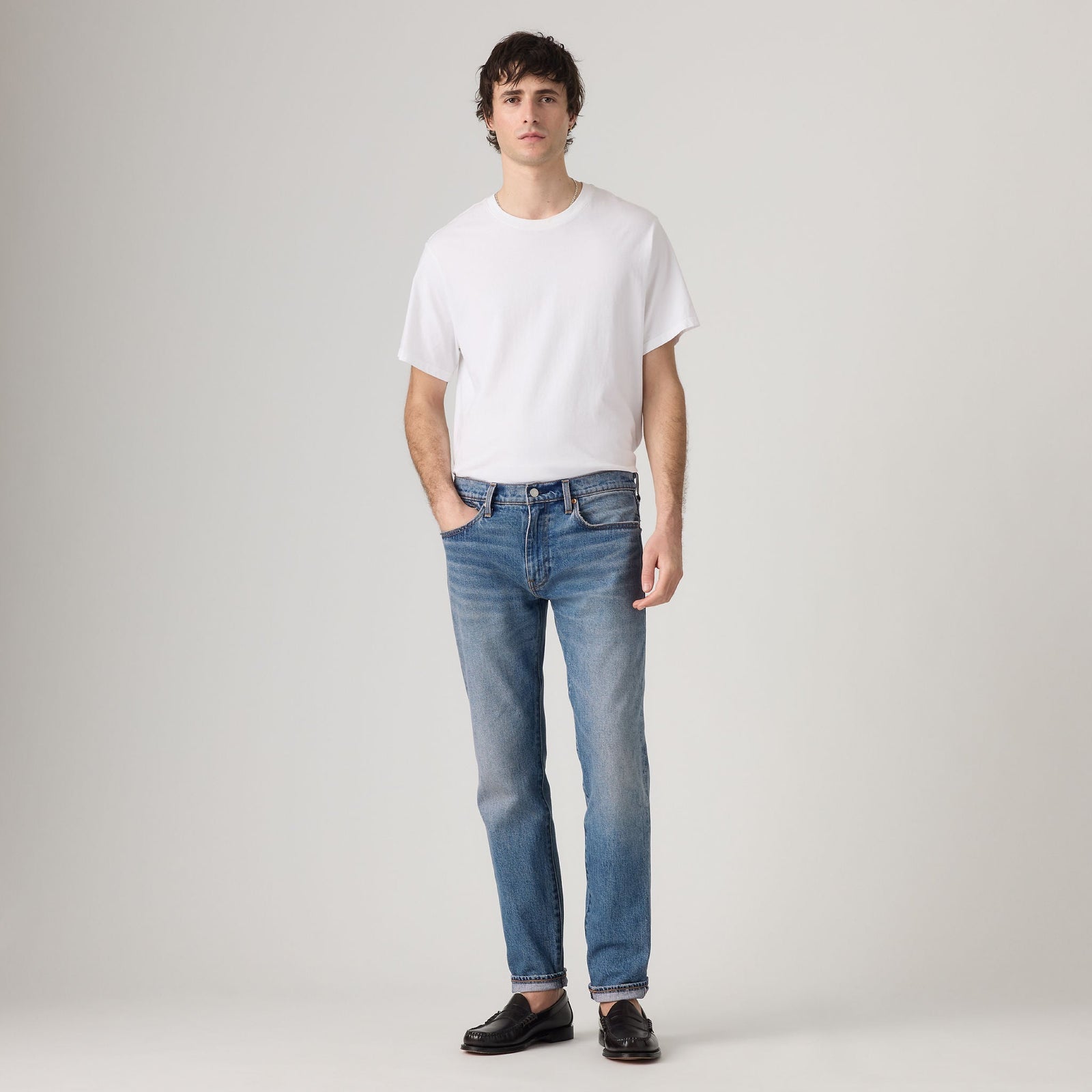levi's® 502™ taper 錐形牛仔褲 | 男裝   2950718882832 Medium Indigo – Levi's 香港