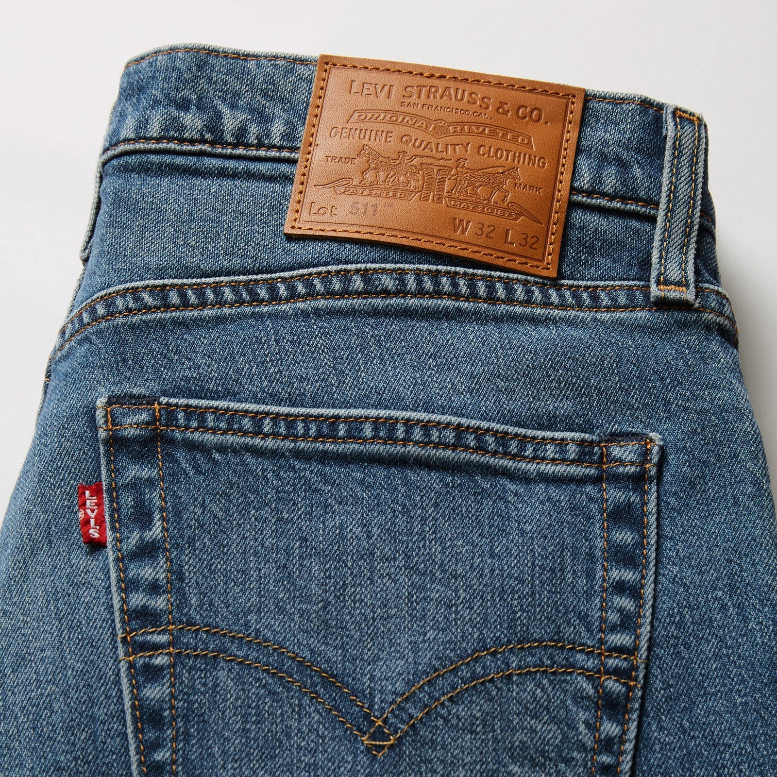 levi's® 511™ slim 修身牛仔褲 | 男裝   0451158342832 Medium Indigo – Levi's 香港