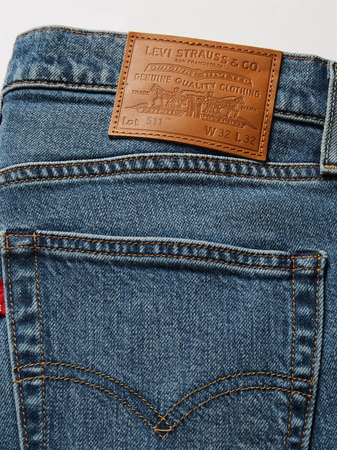 levi's® 511™ slim 修身牛仔褲 | 男裝   0451158342832 Medium Indigo  – Levi's 香港