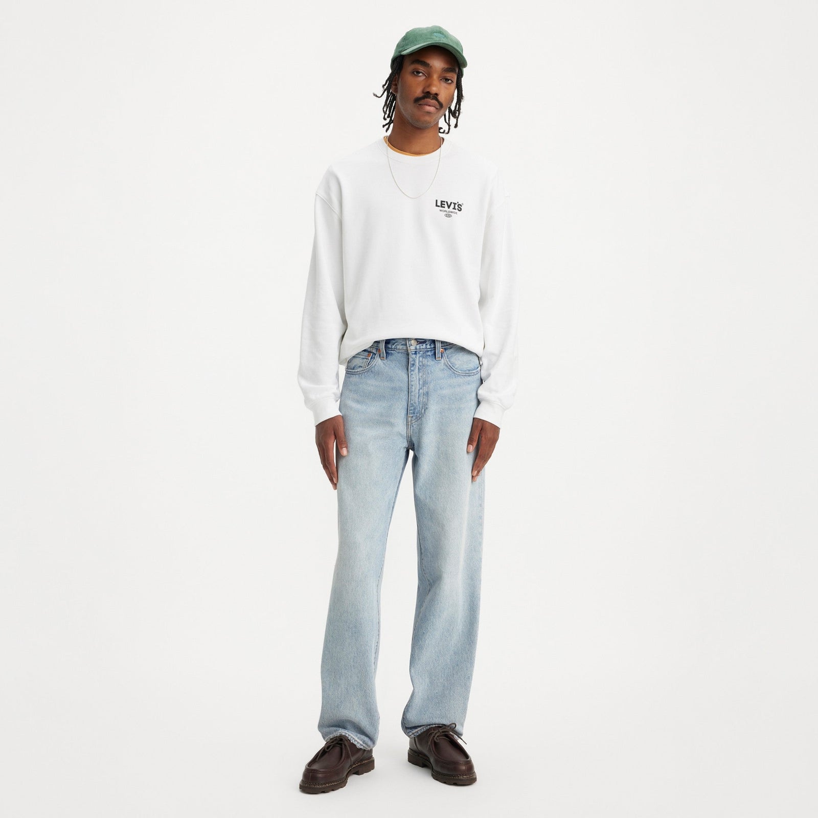 levi's®  568™ 寬鬆直筒牛仔褲| 男裝 2903700622832 Baby Blue Essentials – Levi's 香港