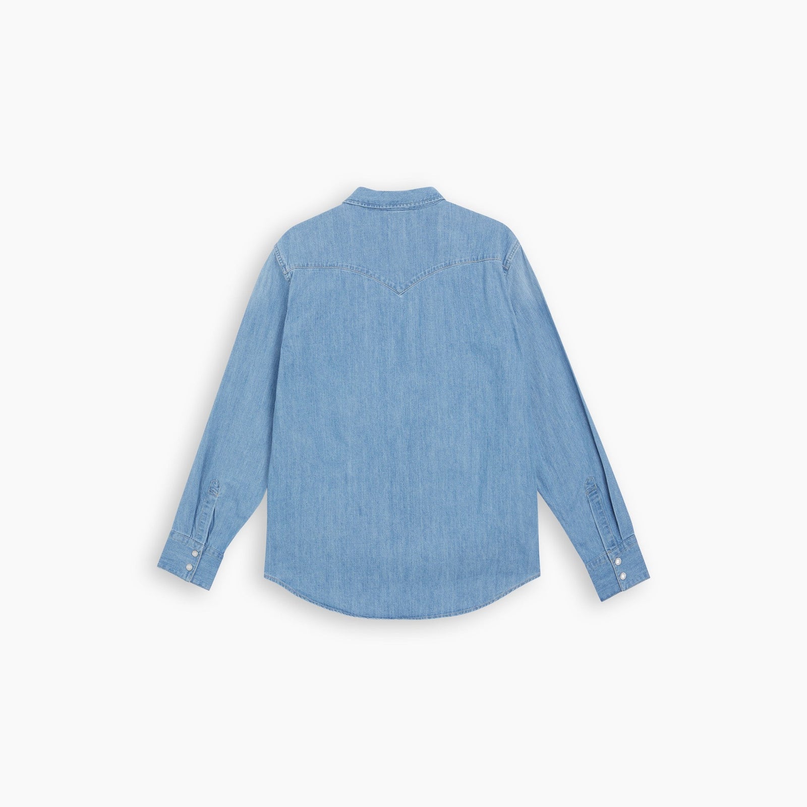 levi's® men's barstow standard fit western shirt 857440047S- Indigo Stonewash – Levi's Hong Kong