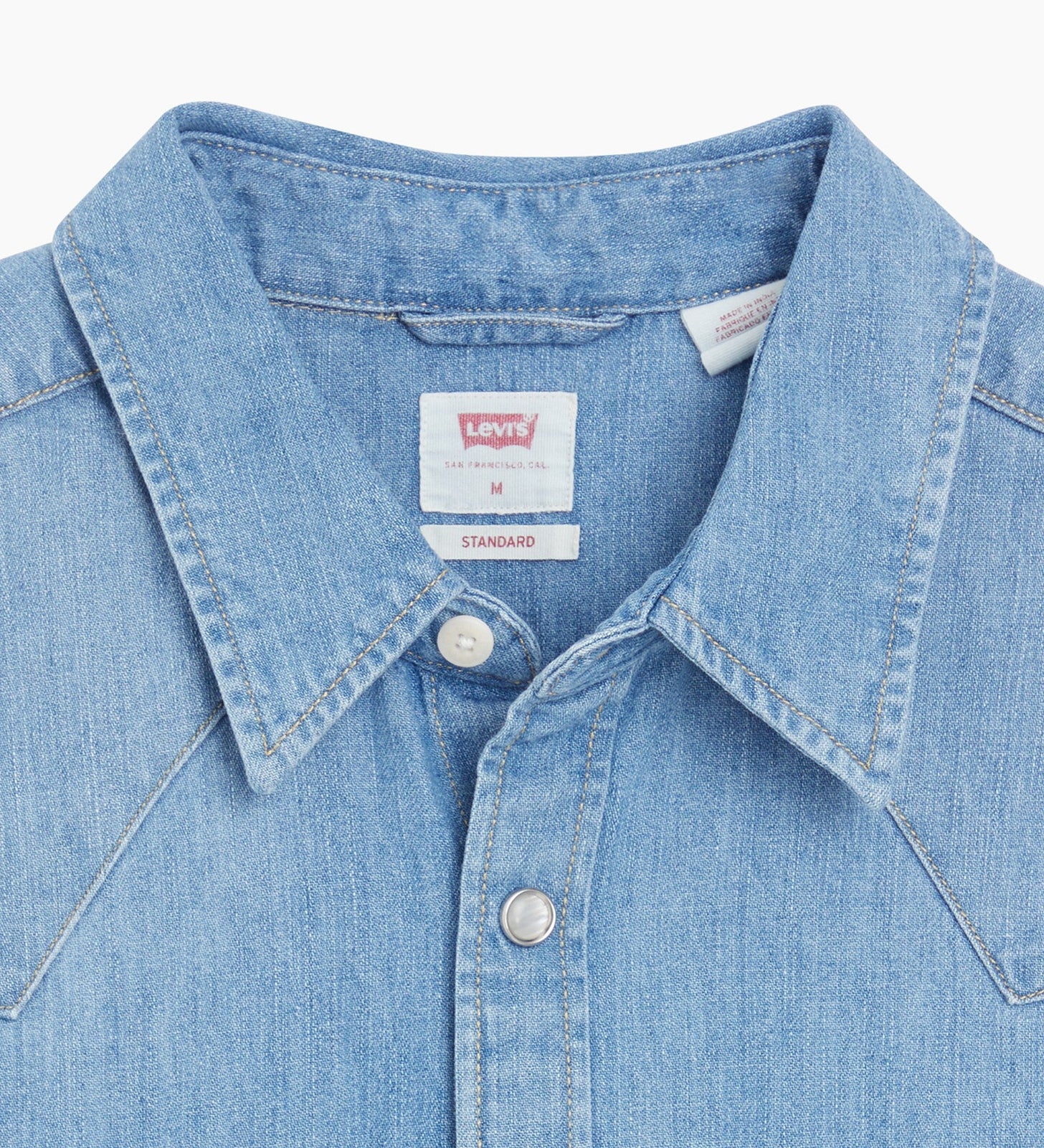 levi's® 男子西式牛仔襯衫 857440047L- Indigo Stonewash – Levi's 香港