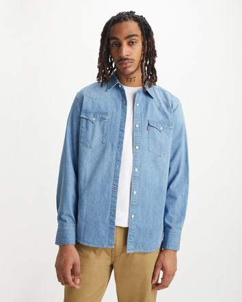 levi's® 男子西式牛仔襯衫 857440047S- Indigo Stonewash  – Levi's 香港