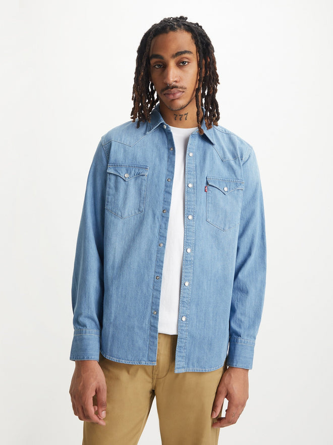 levi's® 男子西式牛仔襯衫 857440047S- Indigo Stonewash  – Levi's 香港