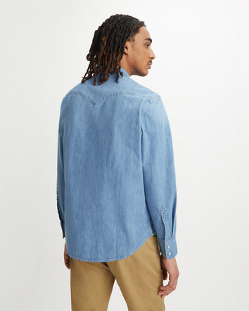 levi's® 男子西式牛仔襯衫 857440047S- Indigo Stonewash  – Levi's 香港