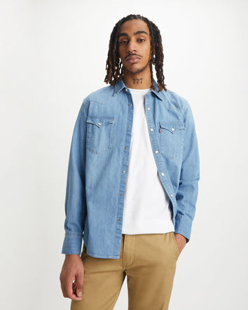 levi's® 男子西式牛仔襯衫 857440047S- Indigo Stonewash  – Levi's 香港