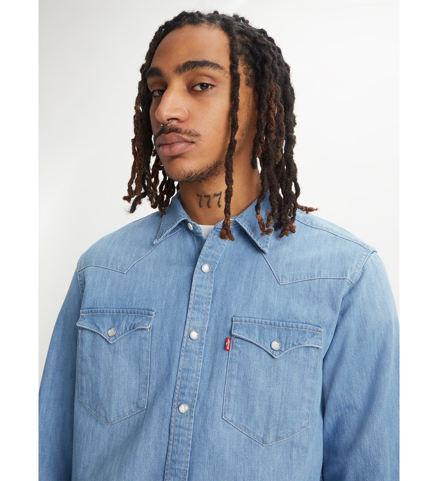 levi's® 男子西式牛仔襯衫 857440047L- Indigo Stonewash – Levi's 香港