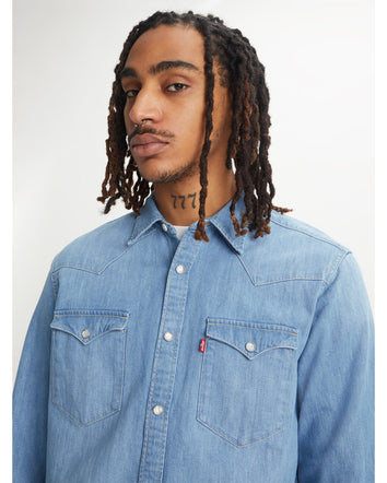 levi's® 男子西式牛仔襯衫 857440047S- Indigo Stonewash  – Levi's 香港