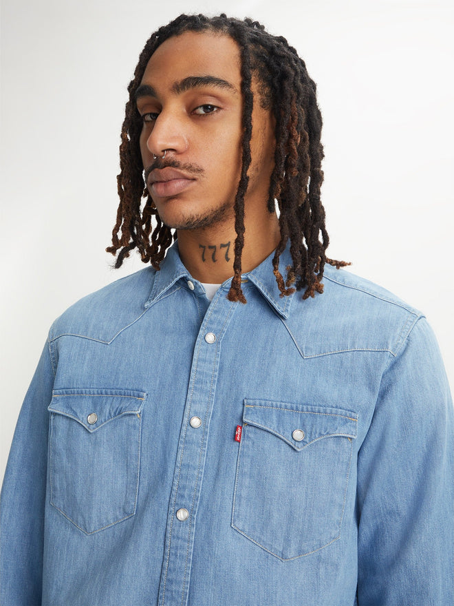 levi's® 男子西式牛仔襯衫 857440047S- Indigo Stonewash  – Levi's 香港