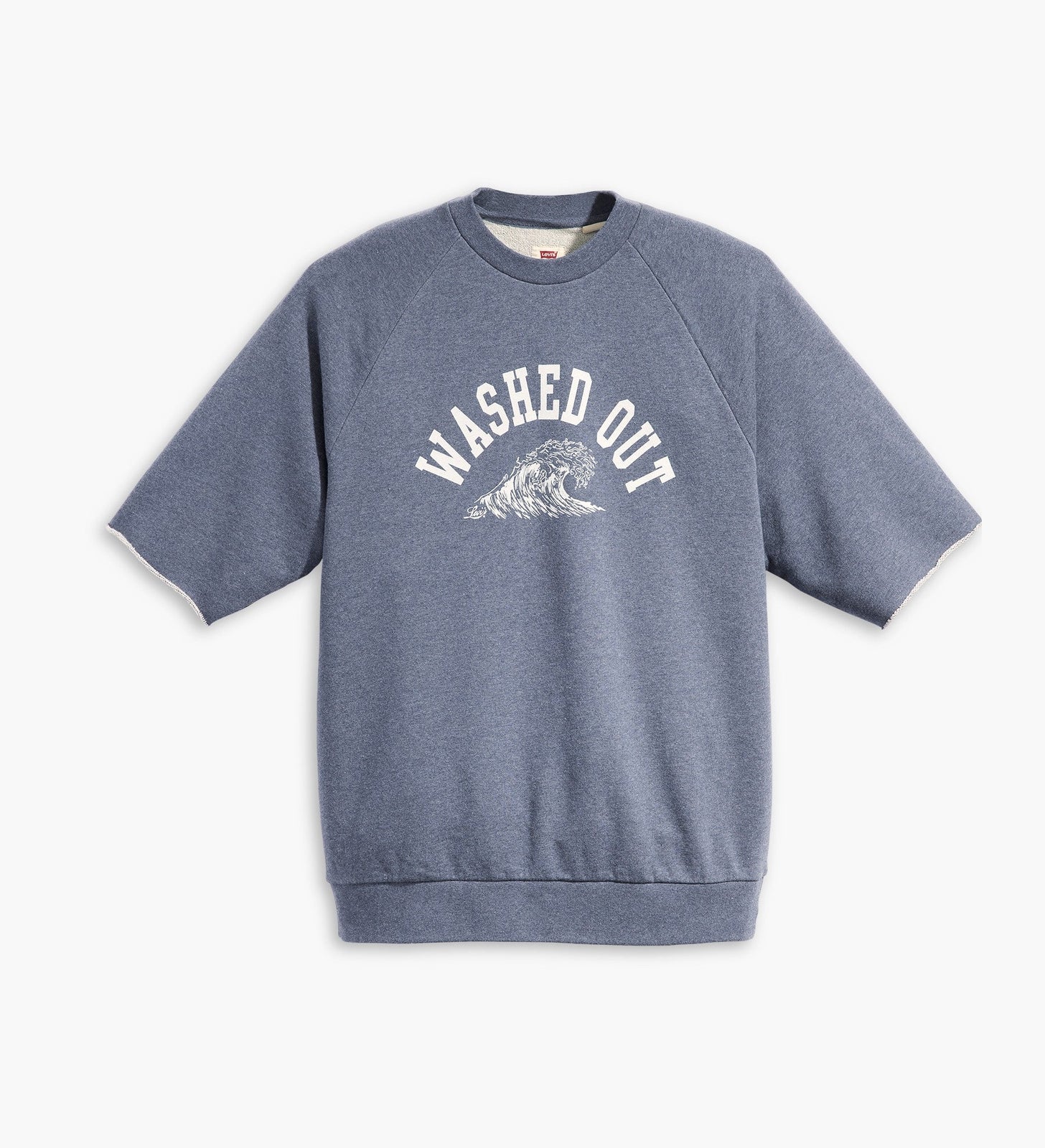 levi's® men's cut-off raglan crewneck sweatshirt A73790000XS- Surf Crew Coastal Fjord Heather - Blue – Levi's Hong Kong
