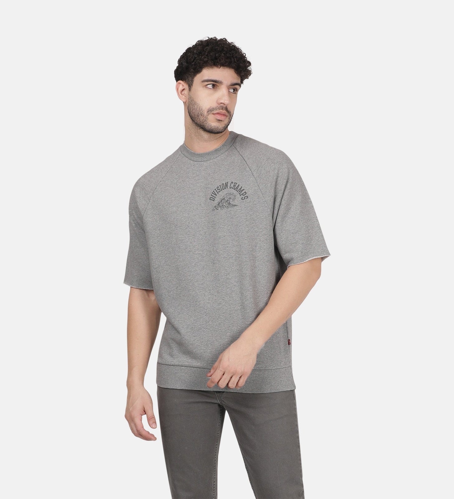 levi's® men's cut-off raglan crewneck sweatshirt A73790002S- Surf Crew Midtone Heather Gray - Grey – Levi's Hong Kong