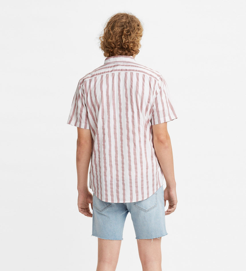 levi's® men's denim short sleeve standard fit sunset 1 pocket shirt 866240023XS- Rio Stripe Woodrose – Levi's Hong Kong