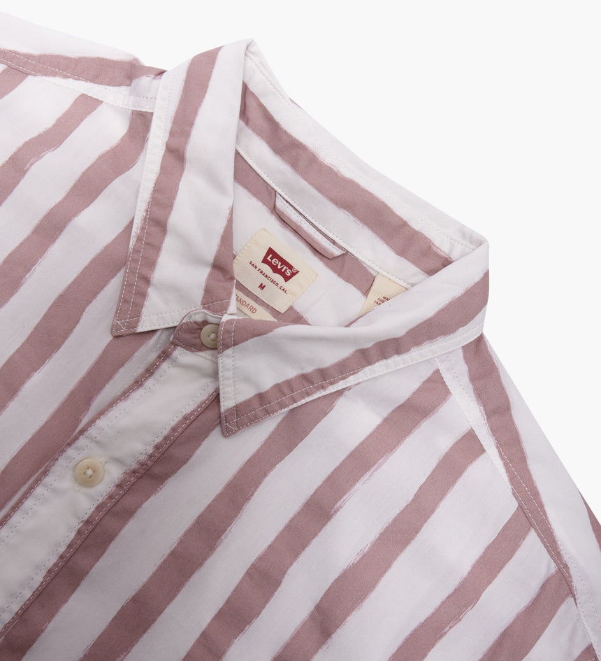 levi's® men's denim short sleeve standard fit sunset 1 pocket shirt 866240023XS- Rio Stripe Woodrose – Levi's Hong Kong