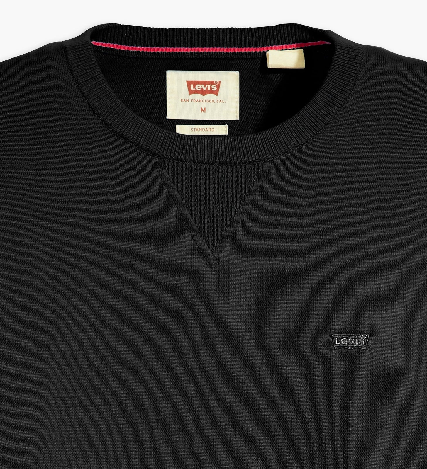 levi's® men's lightweight housemark sweater A72070001XS- Black – Levi's Hong Kong