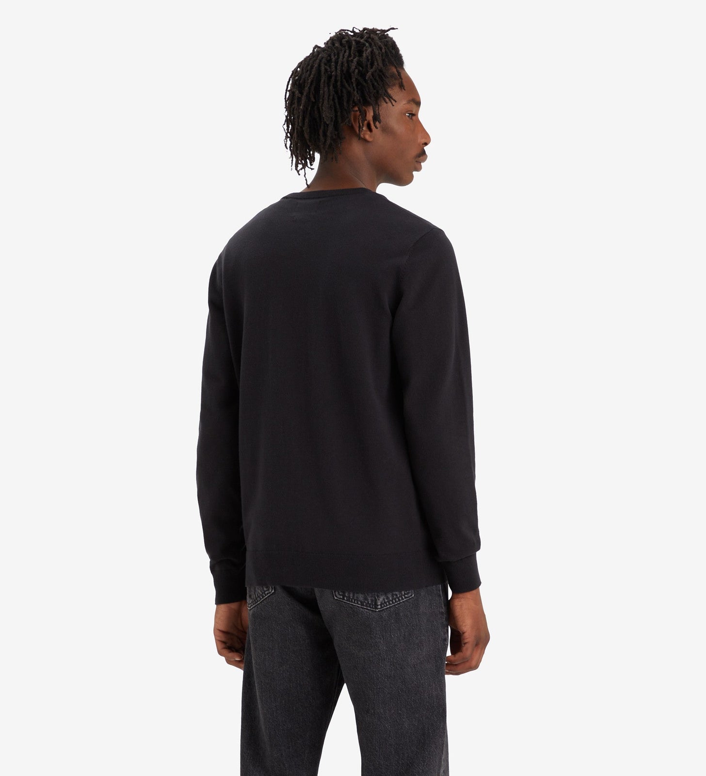 levi's® men's lightweight housemark sweater A72070001XS- Black – Levi's Hong Kong