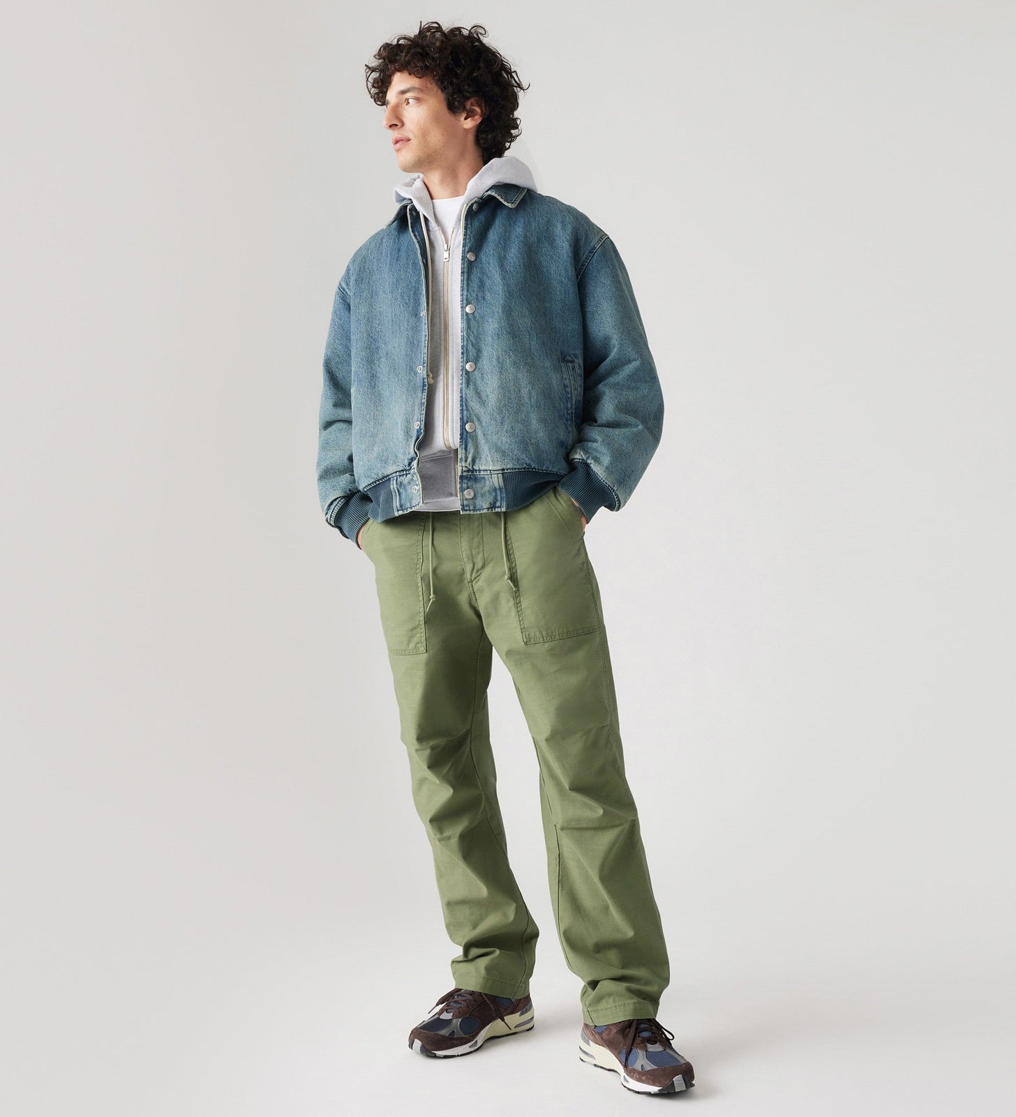 levi's® 寬鬆直筒軍褲| 男裝 A921000042932 Four Leaf Clover Non-Stretch Slub Twill – Levi's 香港